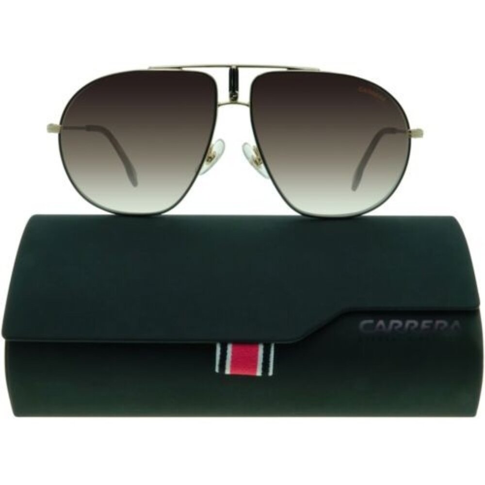 New & Authentic Carrera BOUND 2M2HA Black Gold-Brown Gradient Sunglasses